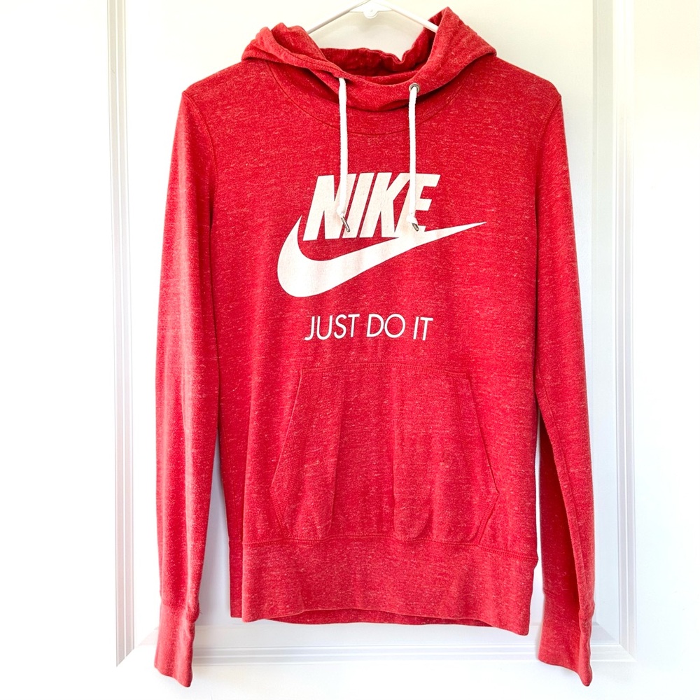 Nike Red Hooded Sweatshirt
